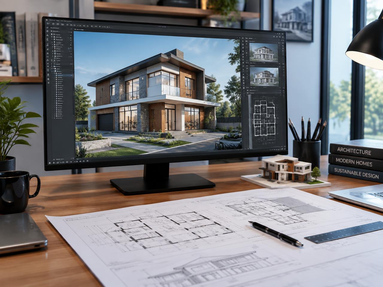 Plans 2D & rendu 3D — Dakar — KSSB Bâtiment